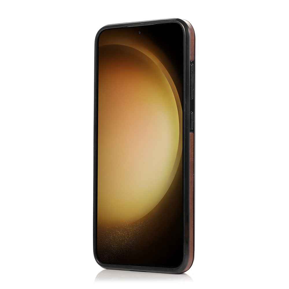For Samsung Galaxy A57 5G Case Card Holder Kickstand PU Leather + TPU Phone Cover - Coffee