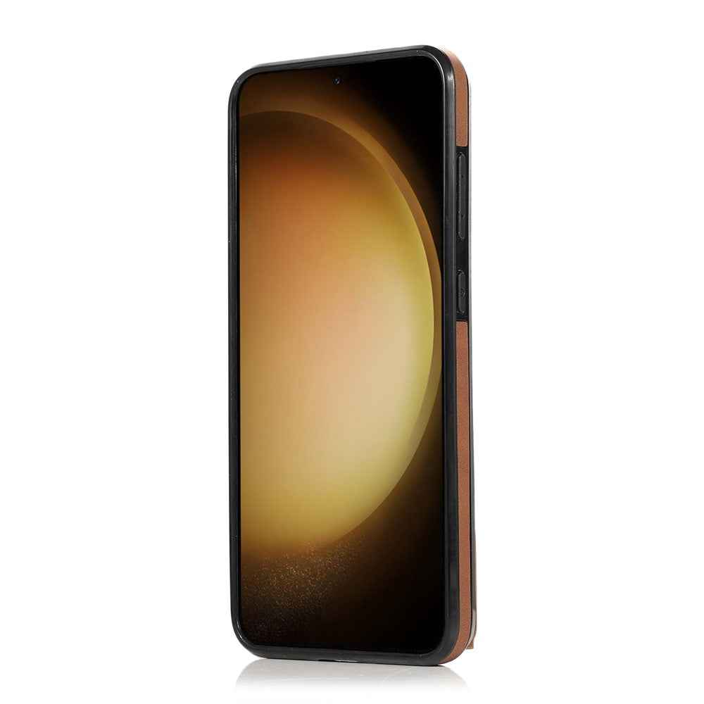 For Samsung Galaxy A57 5G Phone Case Tri-Fold Wallet Kickstand PU Leather + TPU Back Cover - Brown