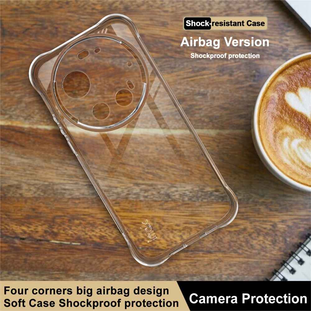 IMAK For Xiaomi 17 Ultra 5G / 17 Ultra by Leica Case TPU Phone Cover Airbag Shockproof Protection - Transparent