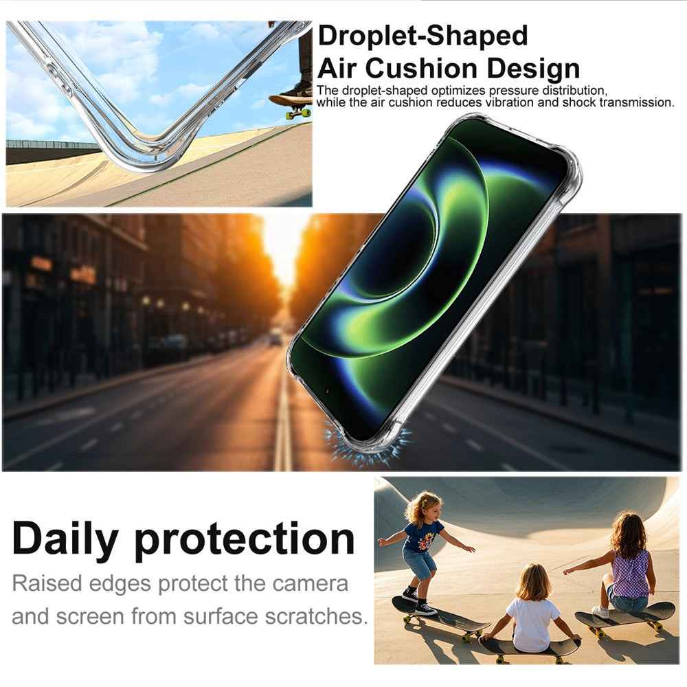 IMAK For Xiaomi 17 Ultra 5G / 17 Ultra by Leica Case TPU Phone Cover Airbag Shockproof Protection - Transparent