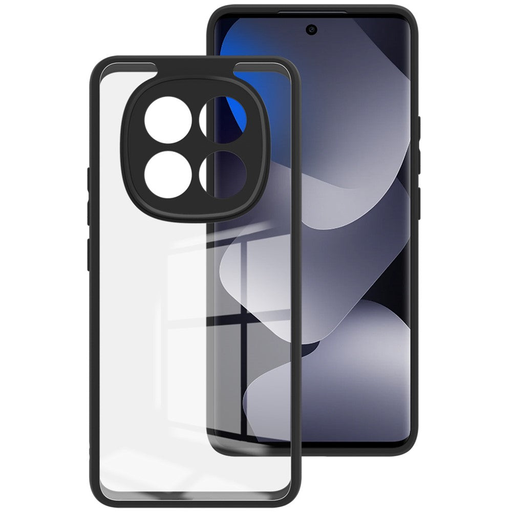 IMAK UX-9A Series Phone Case for Xiaomi Poco M8 5G / Redmi Note 15 5G (Global) / 15 4G (Global) TPU PC Cover Reinforced Corners - Transparent