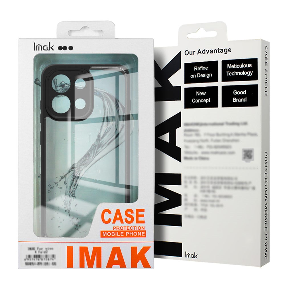 IMAK UX-9A Series For Xiaomi Redmi Note 15 Pro 5G (Global) Case TPU PC Phone Cover Reinforced Corners - Transparent