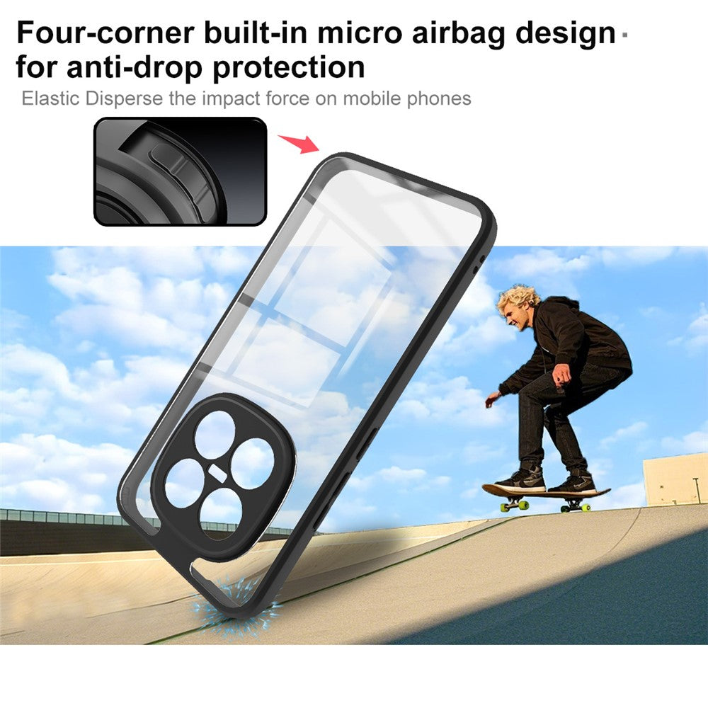 IMAK UX-9A Series For Xiaomi Poco M8 Pro 5G / Redmi Note 15 Pro+ 5G (Global) Case TPU PC Phone Cover Reinforced Corners - Transparent