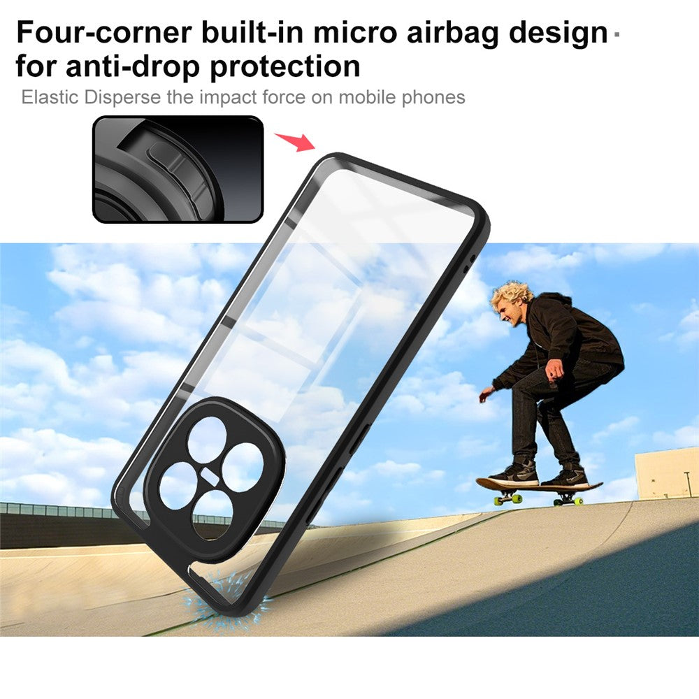 IMAK UX-9A Series For Xiaomi Redmi Note 15 Pro 4G (Global) Case TPU PC Phone Cover Reinforced Corners - Transparent