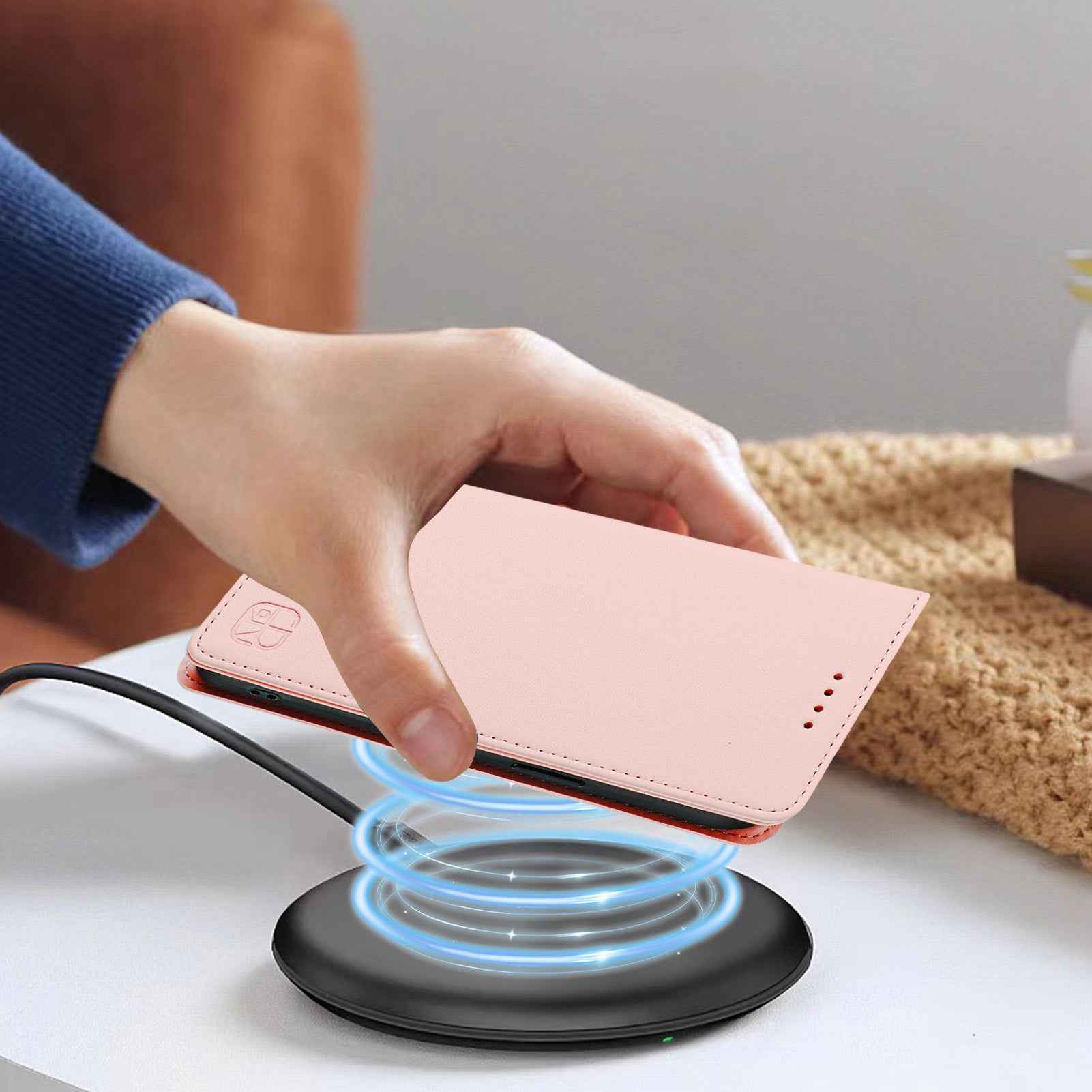For Samsung Galaxy A57 5G Leather Case RINACASIS RC01 Phone Cover with RFID Blocking Wallet Stand - Pink