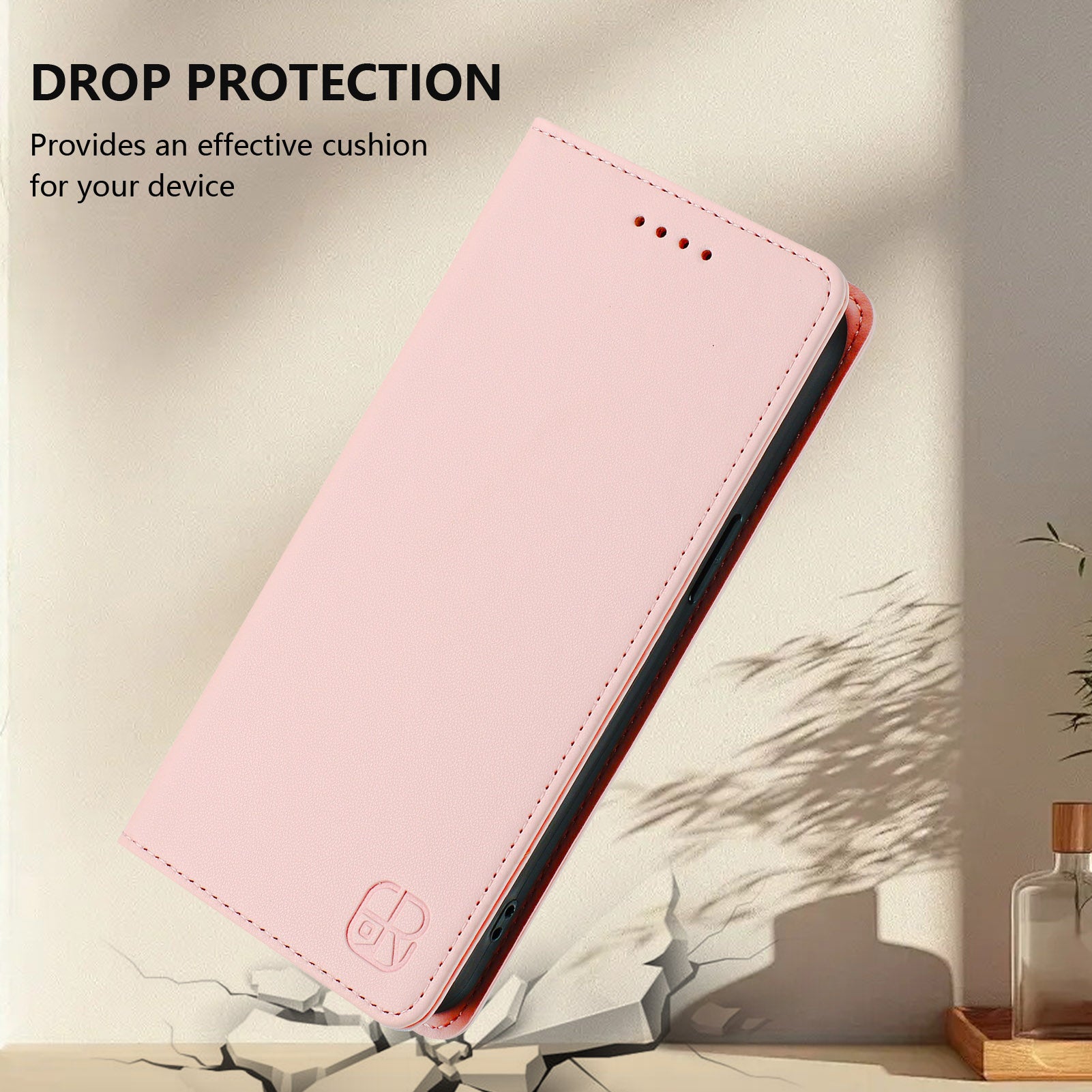 For Xiaomi Redmi Note 15 Pro 4G (Global) Leather Case RINACASIS RC01 Phone Cover with RFID Blocking Wallet Stand - Pink