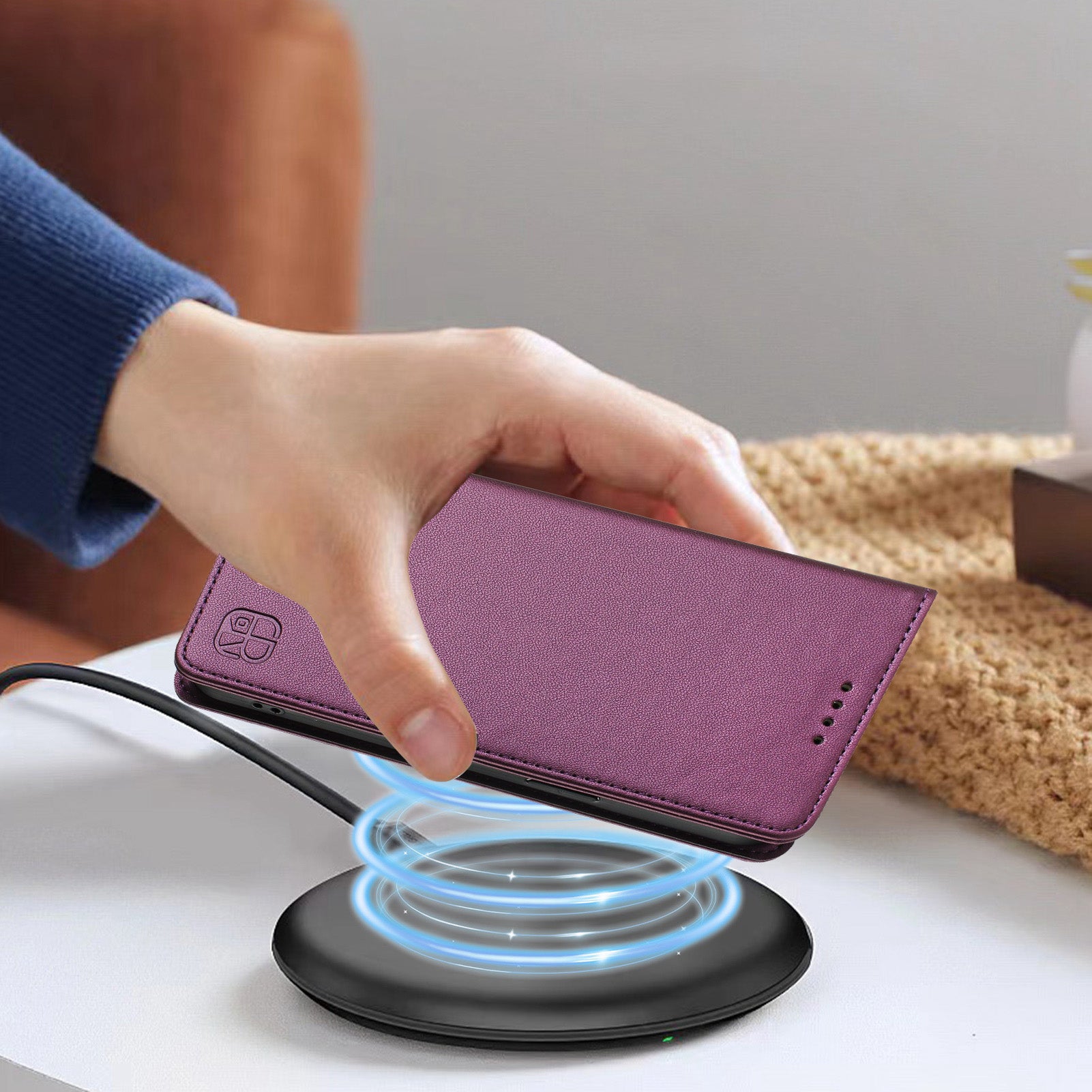 For Xiaomi Redmi Note 15 Pro 4G (Global) Leather Case RINACASIS RC01 Phone Cover with RFID Blocking Wallet Stand - Violet