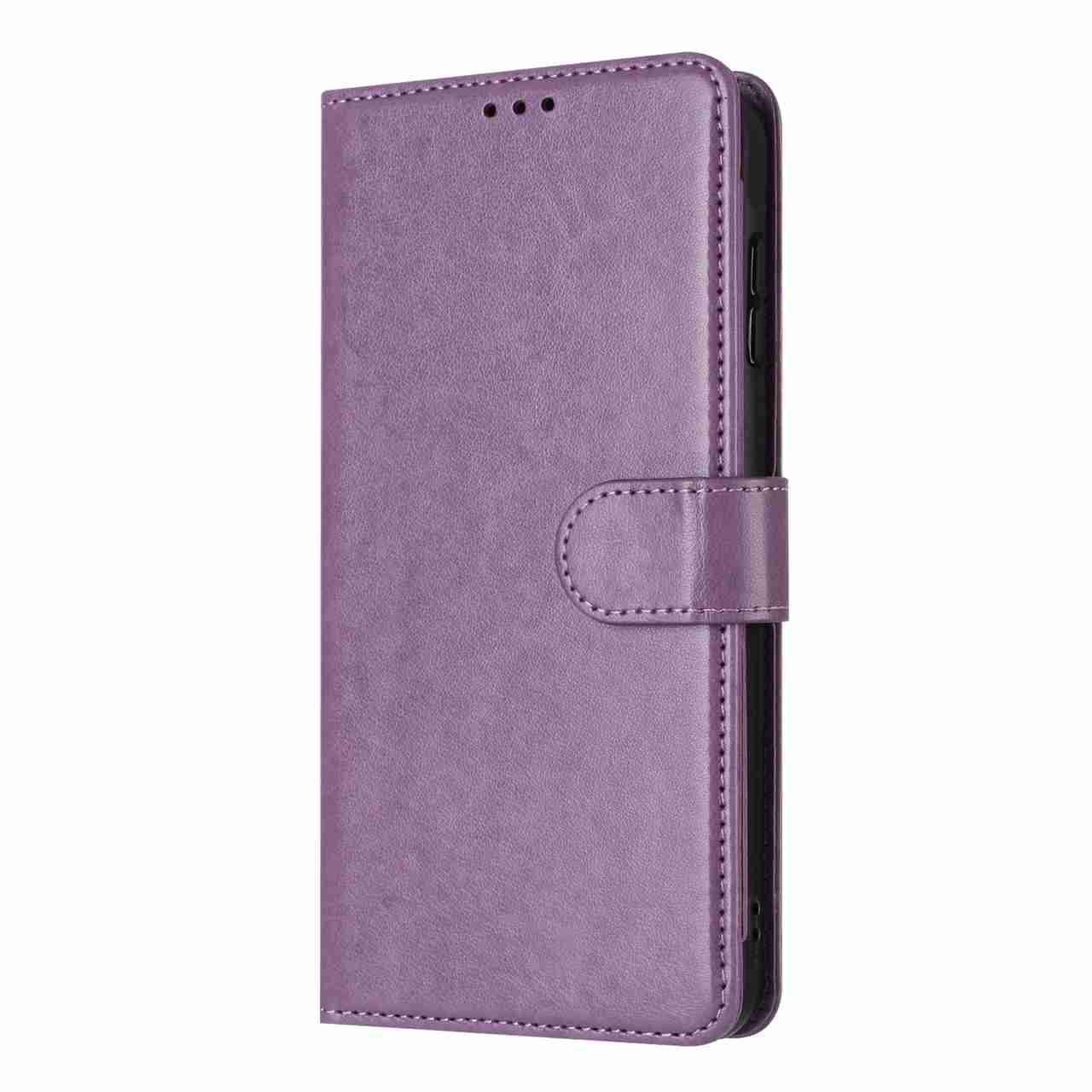 For Xiaomi Redmi Note 15 Pro 5G (Global) Wallet Phone Case Stand PU Leather Folio Flip Cover with 8 Card Slot - Purple