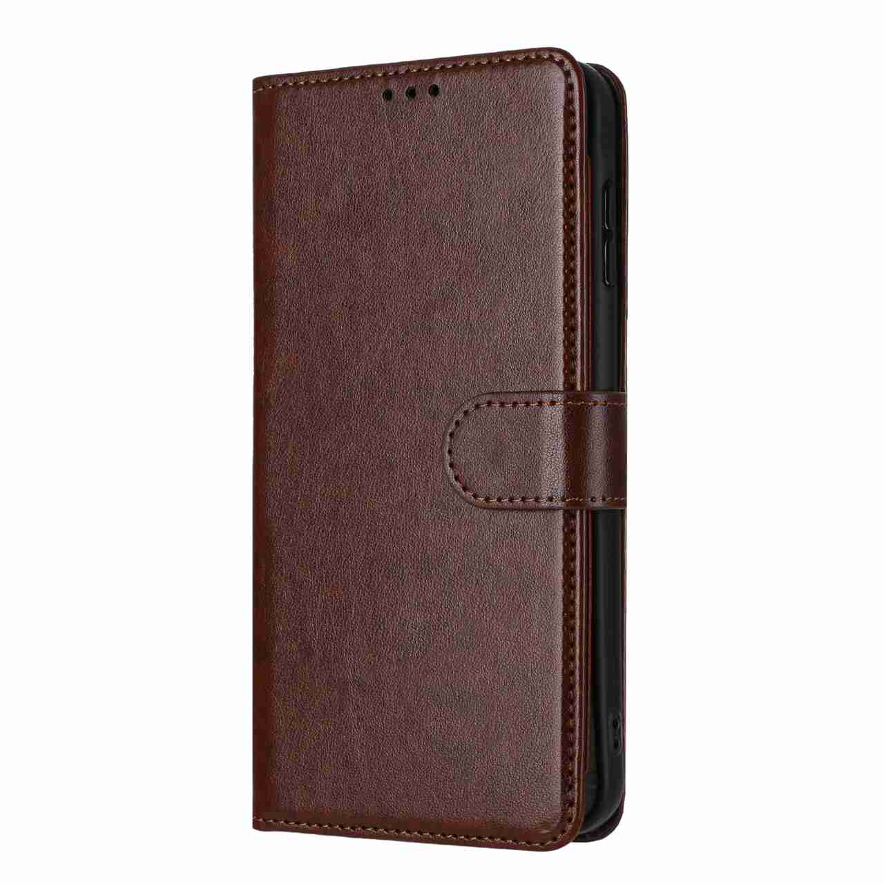 For Xiaomi Redmi Note 15 Pro 5G (Global) Wallet Phone Case Stand PU Leather Folio Flip Cover with 8 Card Slot - Coffee
