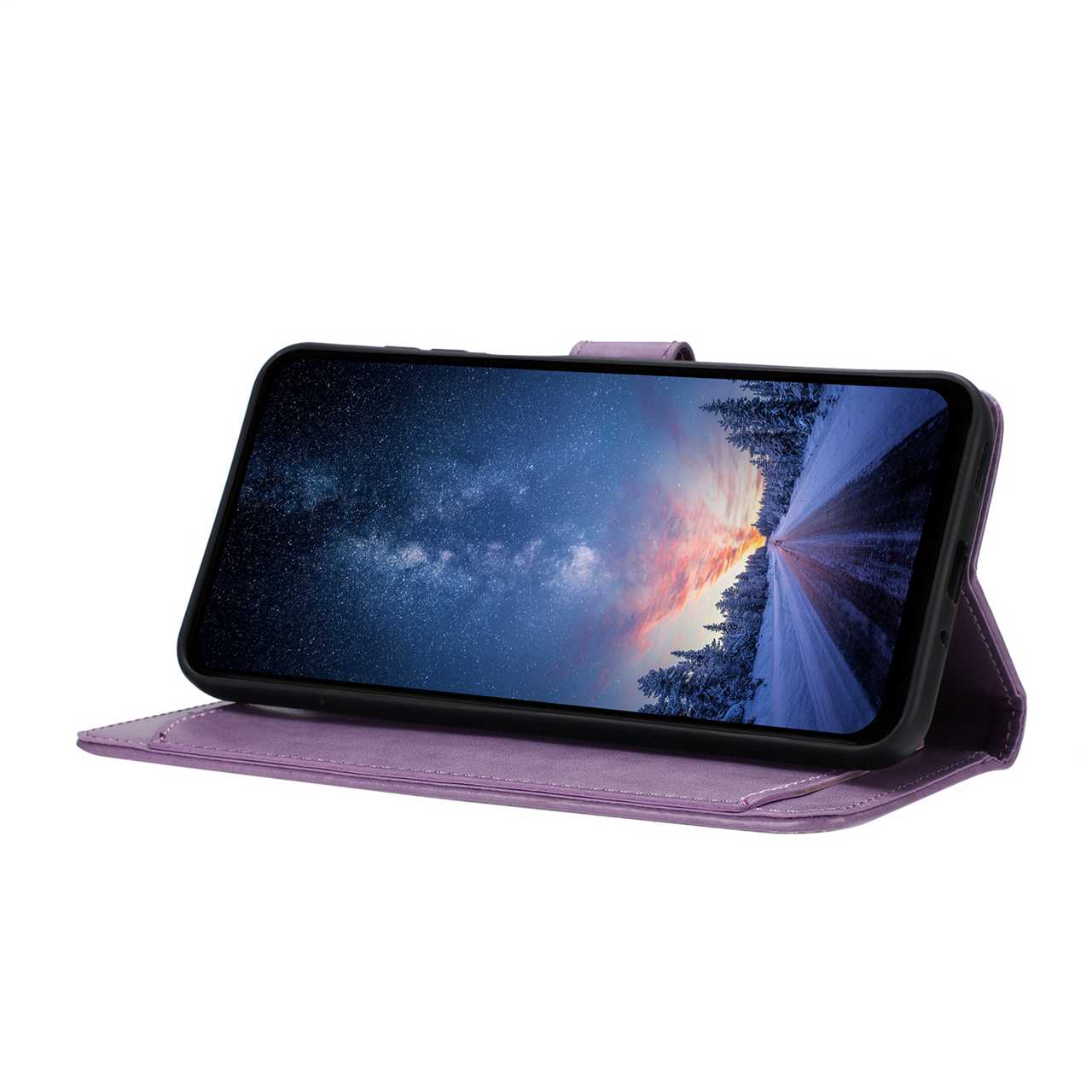 For Xiaomi Redmi Note 15 Pro 4G (Global) Wallet Phone Case Stand PU Leather Folio Flip Cover with 8 Card Slot - Purple
