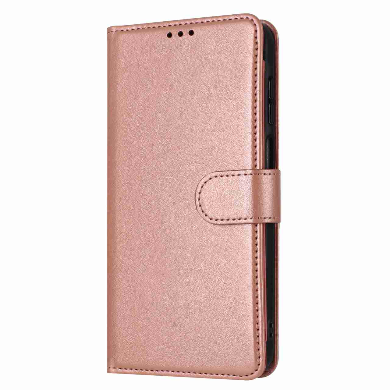 For Xiaomi Redmi Note 15 Pro 4G (Global) Wallet Phone Case Stand PU Leather Folio Flip Cover with 8 Card Slot - Rose Gold
