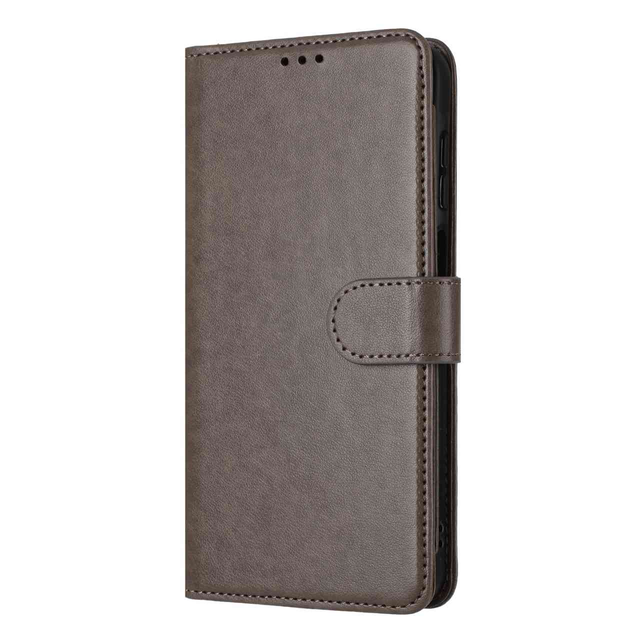 For Xiaomi Redmi Note 15 Pro 4G (Global) Wallet Phone Case Stand PU Leather Folio Flip Cover with 8 Card Slot - Grey