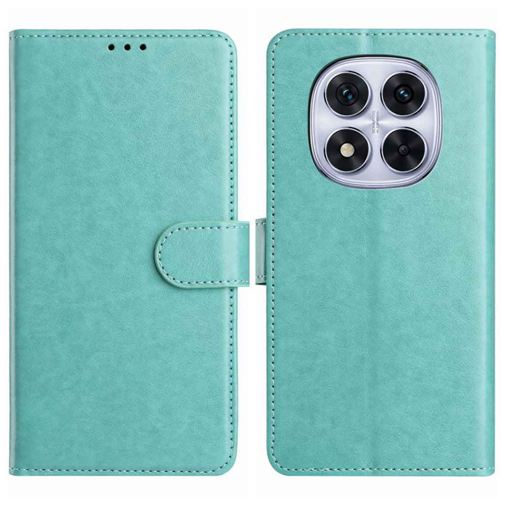 For Xiaomi Redmi Note 15 4G (Global) / Xiaomi Poco M8 5G / Xiaomi Redmi Note 15 5G (Global) Wallet Phone Case Stand PU Leather Folio Flip Cover with 8 Card Slot - Green