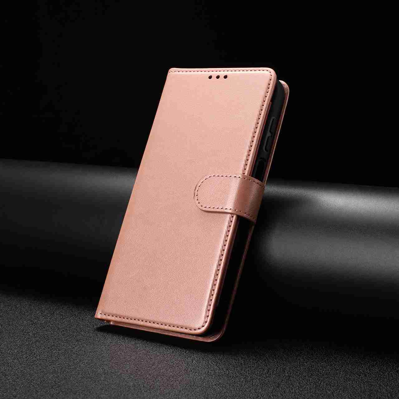 For Xiaomi Redmi Note 15 4G (Global) / Xiaomi Poco M8 5G / Xiaomi Redmi Note 15 5G (Global) Wallet Phone Case Stand PU Leather Folio Flip Cover with 8 Card Slot - Rose Gold