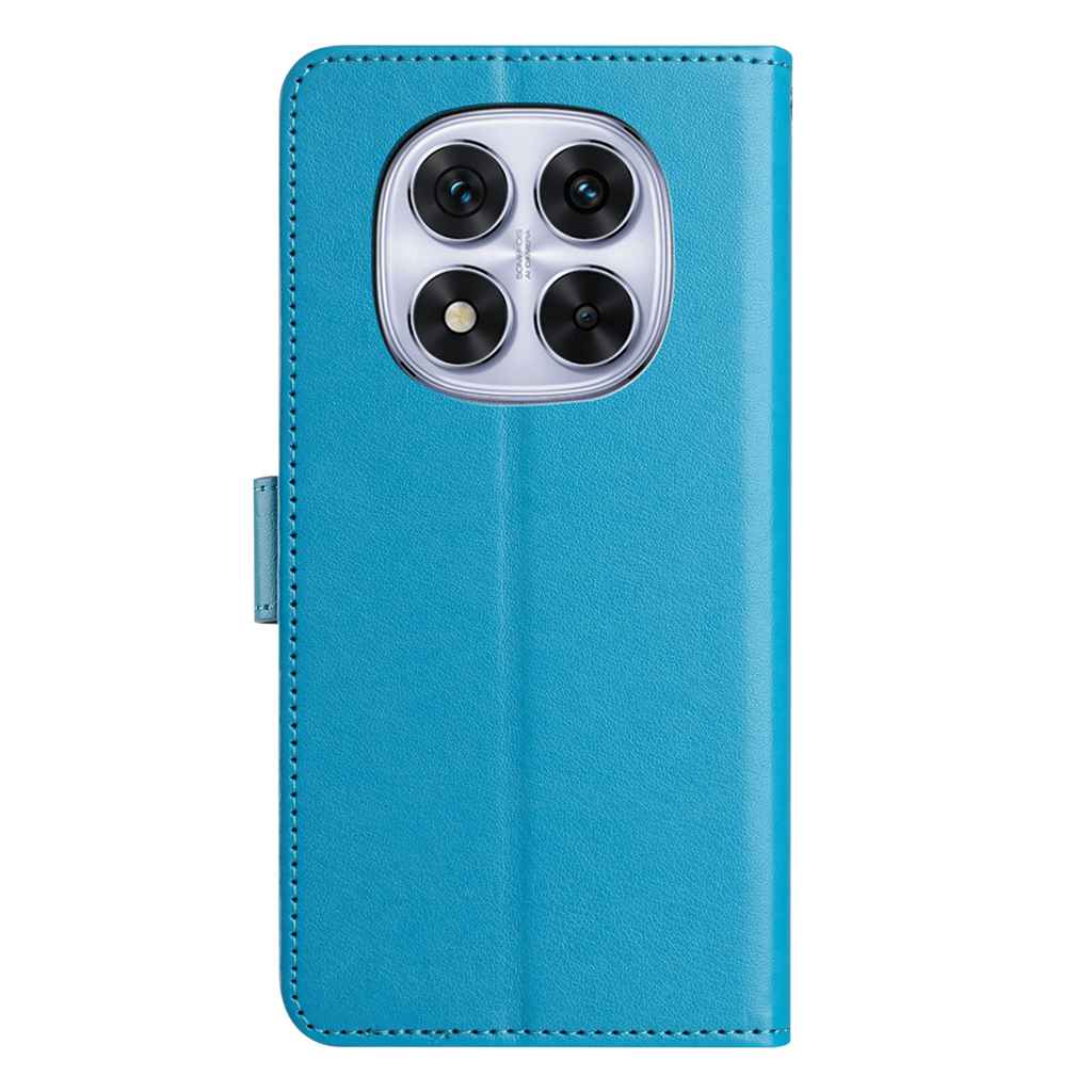 For Xiaomi Redmi Note 15 4G (Global) / Xiaomi Poco M8 5G / Xiaomi Redmi Note 15 5G (Global) Wallet Phone Case Stand PU Leather Folio Flip Cover with 8 Card Slot - Sky Blue
