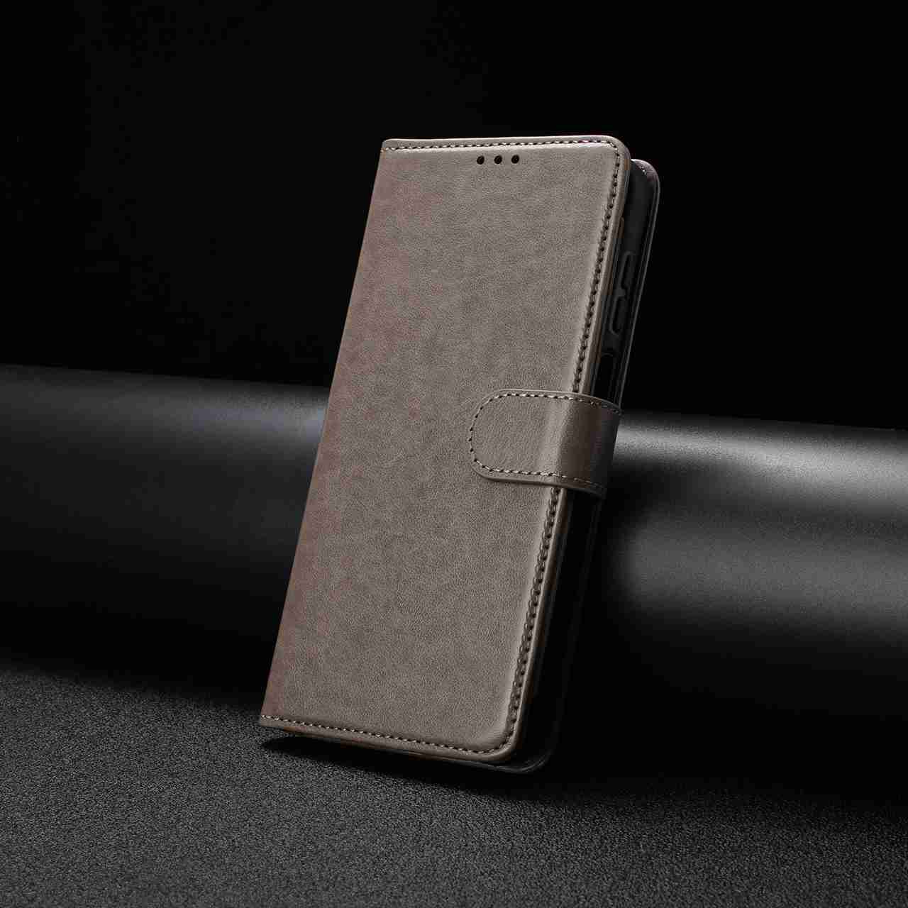 For Xiaomi Redmi Note 15 4G (Global) / Xiaomi Poco M8 5G / Xiaomi Redmi Note 15 5G (Global) Wallet Phone Case Stand PU Leather Folio Flip Cover with 8 Card Slot - Grey