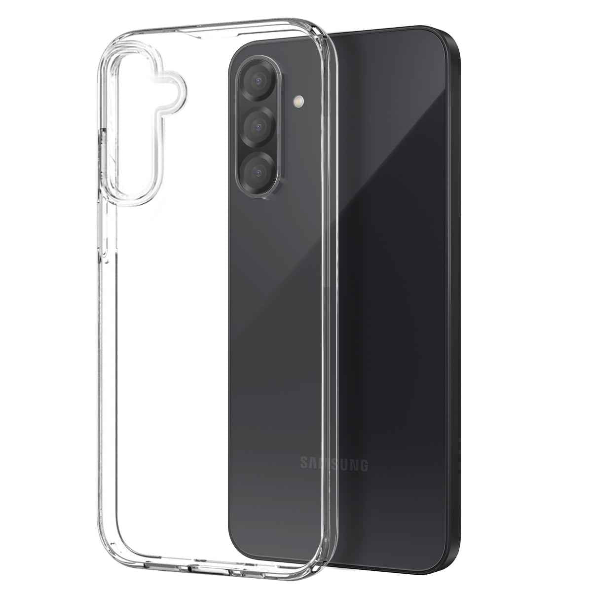 For Samsung Galaxy A57 5G NORTHJO  TPU Phone Case Set with Front Screen Protector + Lens Film - Transparent
