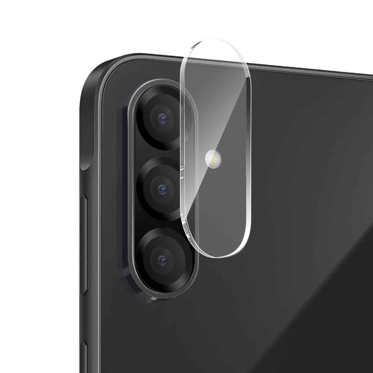 For Samsung Galaxy A57 5G NORTHJO  TPU Phone Case Set with Front Screen Protector + Lens Film - Transparent