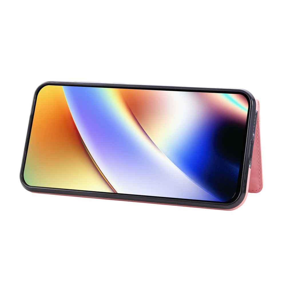 For Samsung Galaxy A57 5G Case Card Holder Kickstand Leather + TPU Phone Cover with Ring Holder - Rose Gold