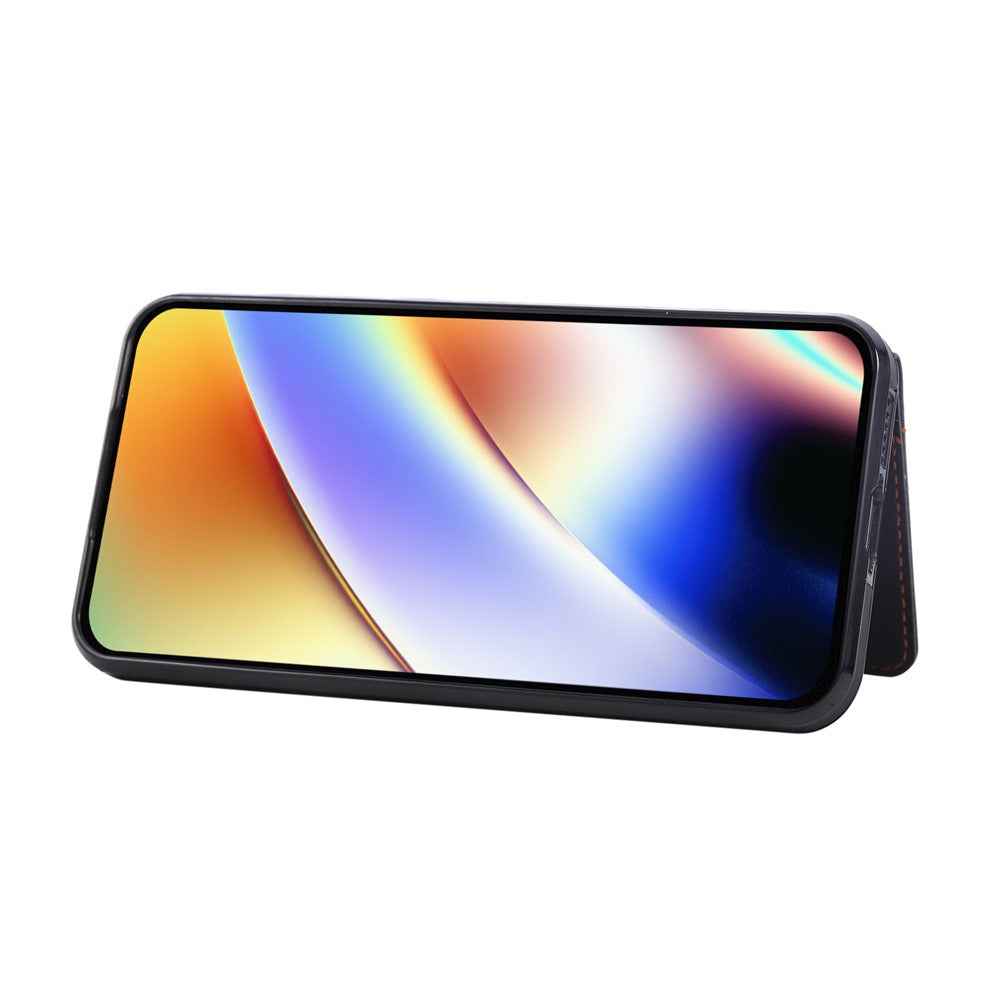 For Samsung Galaxy A57 5G Case Card Holder Kickstand Leather + TPU Phone Cover with Ring Holder - Black