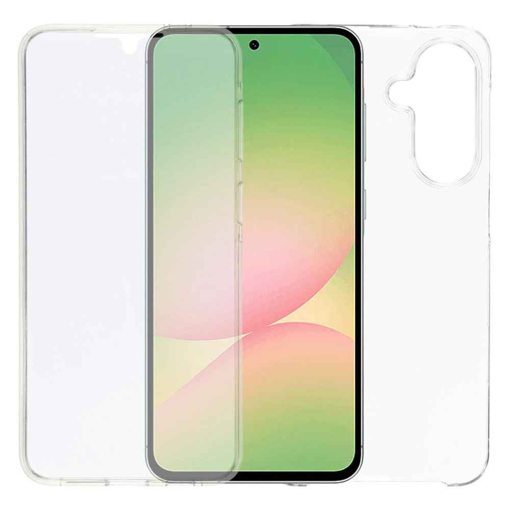 For Samsung Galaxy A57 5G Case TPU Frame Clear Acrylic Back Cover with PET Film - Transparent