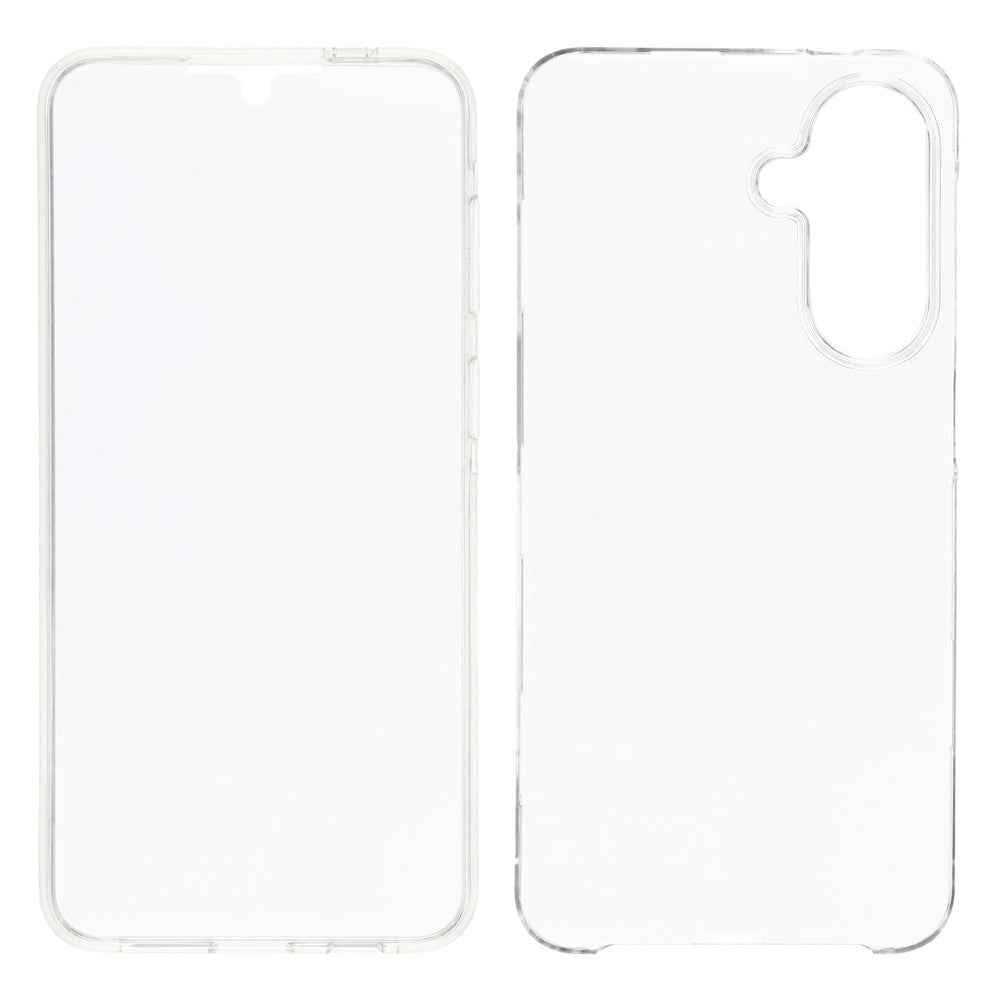 For Samsung Galaxy A57 5G Case TPU Frame Clear Acrylic Back Cover with PET Film - Transparent