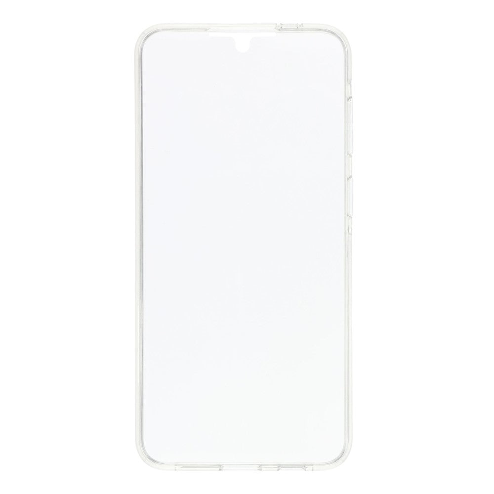 For Samsung Galaxy A57 5G Case TPU Frame Clear Acrylic Back Cover with PET Film - Transparent