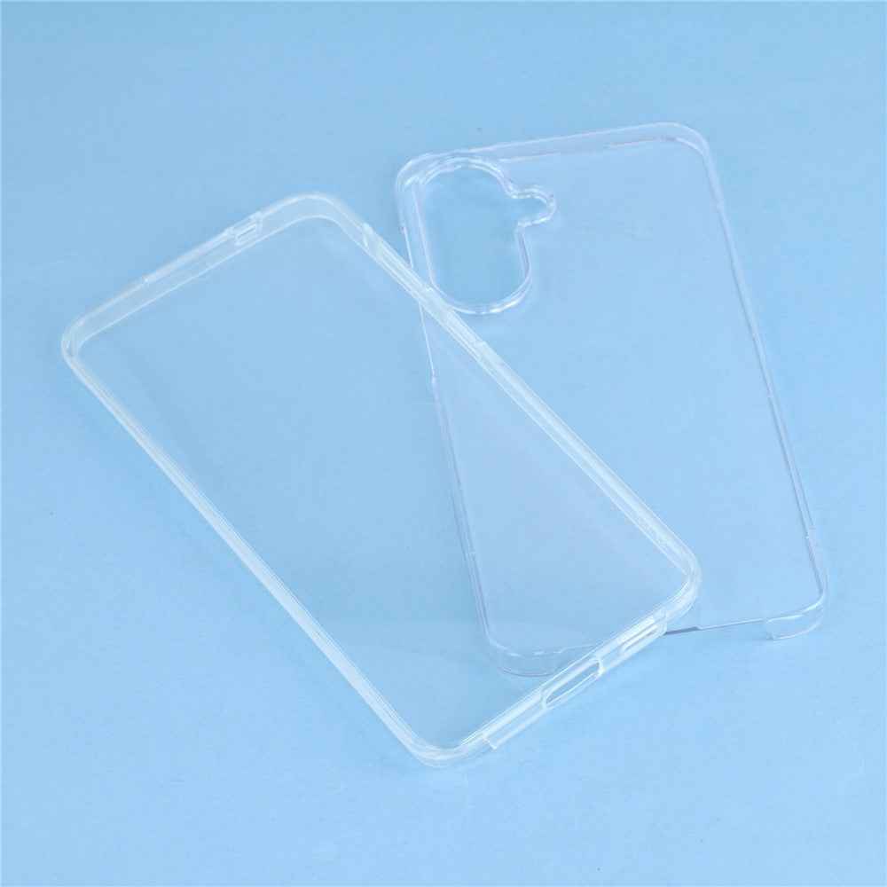For Samsung Galaxy A57 5G Case TPU Frame Clear Acrylic Back Cover with PET Film - Transparent