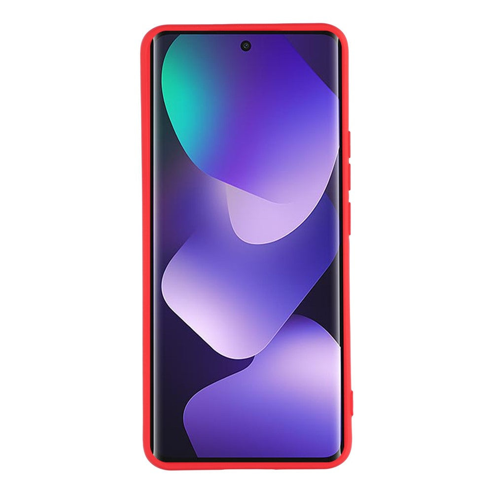Phone Case For Xiaomi Redmi Note 15 5G (Global)  /  15 4G (Global) Arc Edge 2.0mm TPU Protective Phone Cover - Red