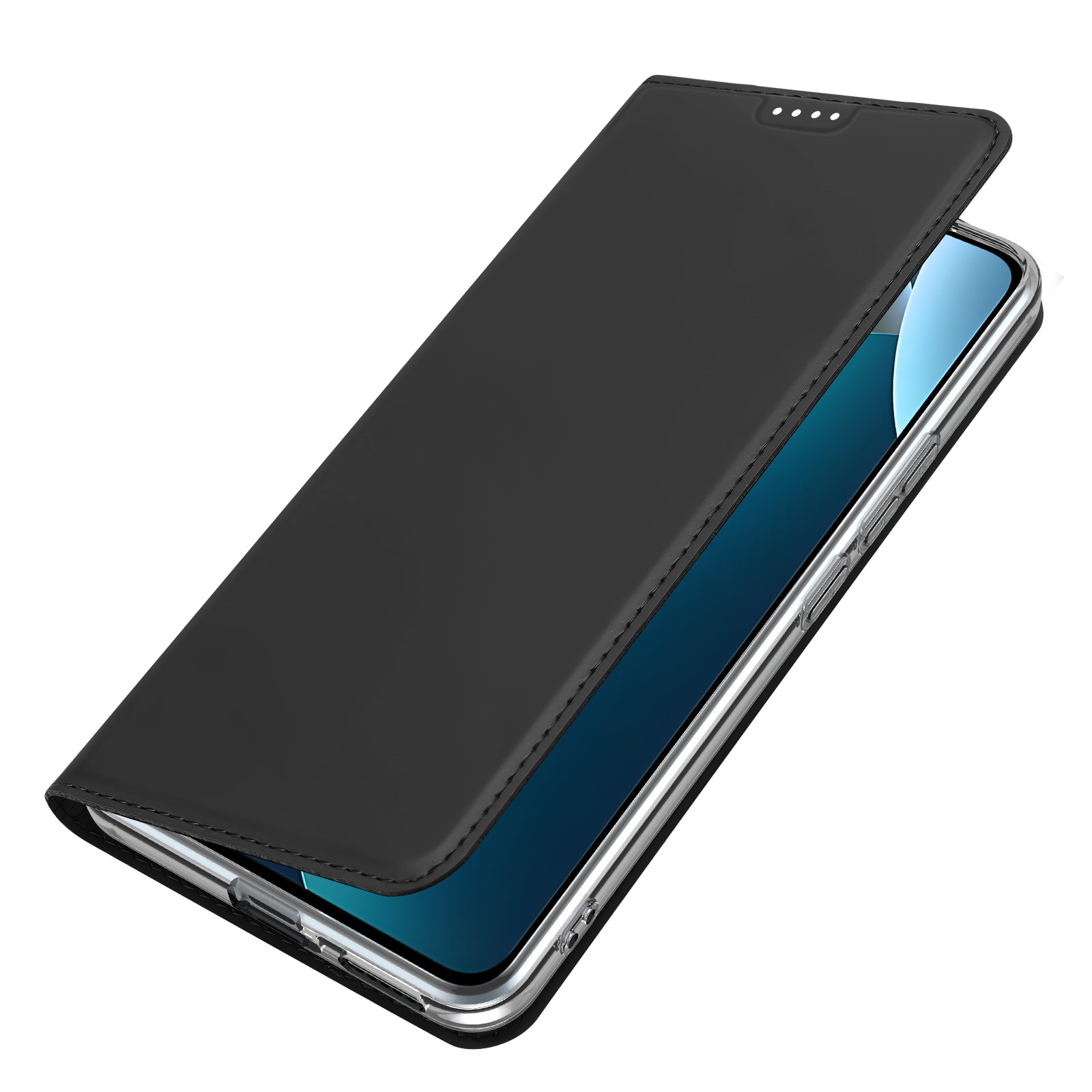 For Xiaomi Redmi Note 15 Pro 4G (Global) Case DUX DUCIS Skin Pro Series Leather Stand Cover Card Holder - Black