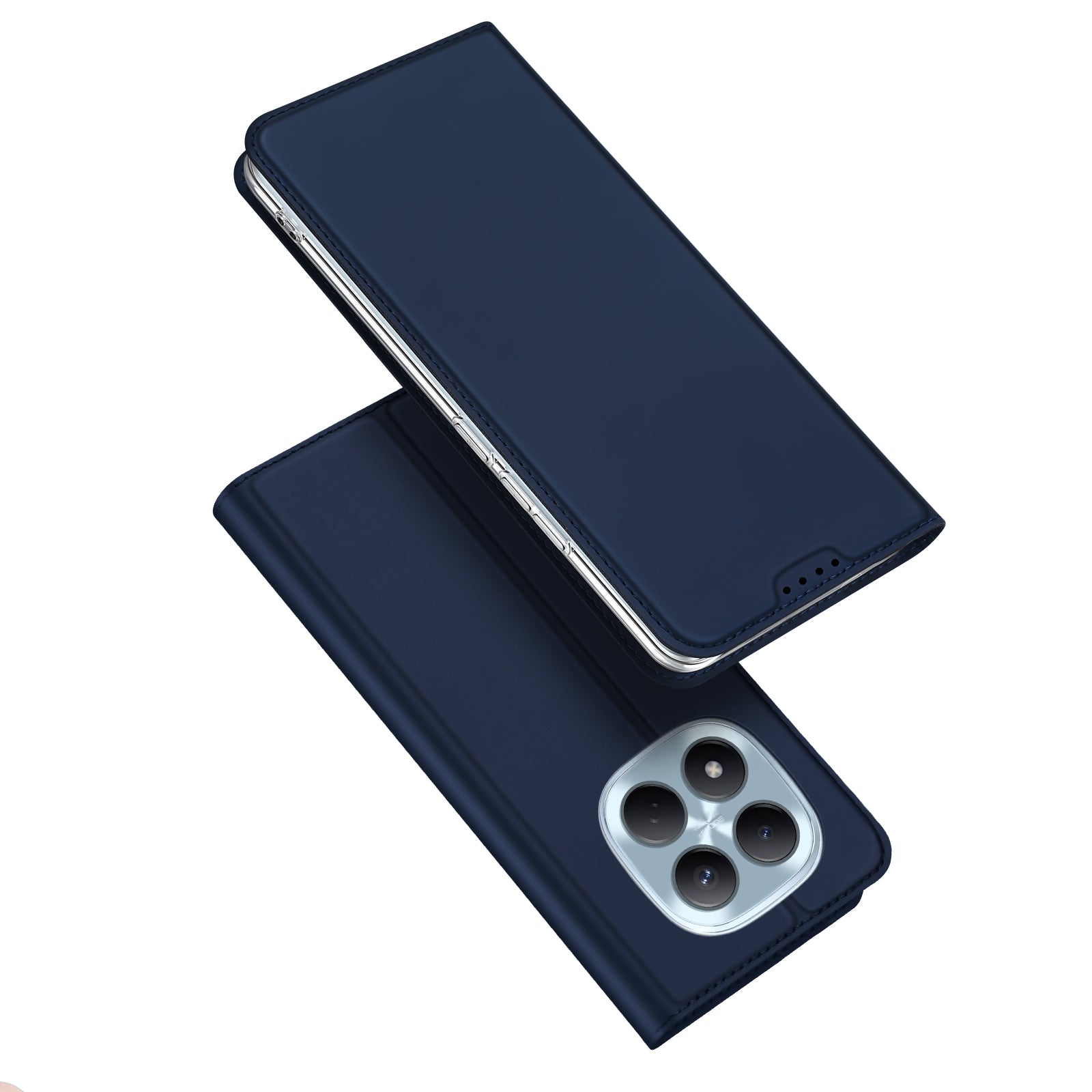 For Xiaomi Redmi Note 15 Pro 4G (Global) Case DUX DUCIS Skin Pro Series Leather Stand Cover Card Holder - Blue