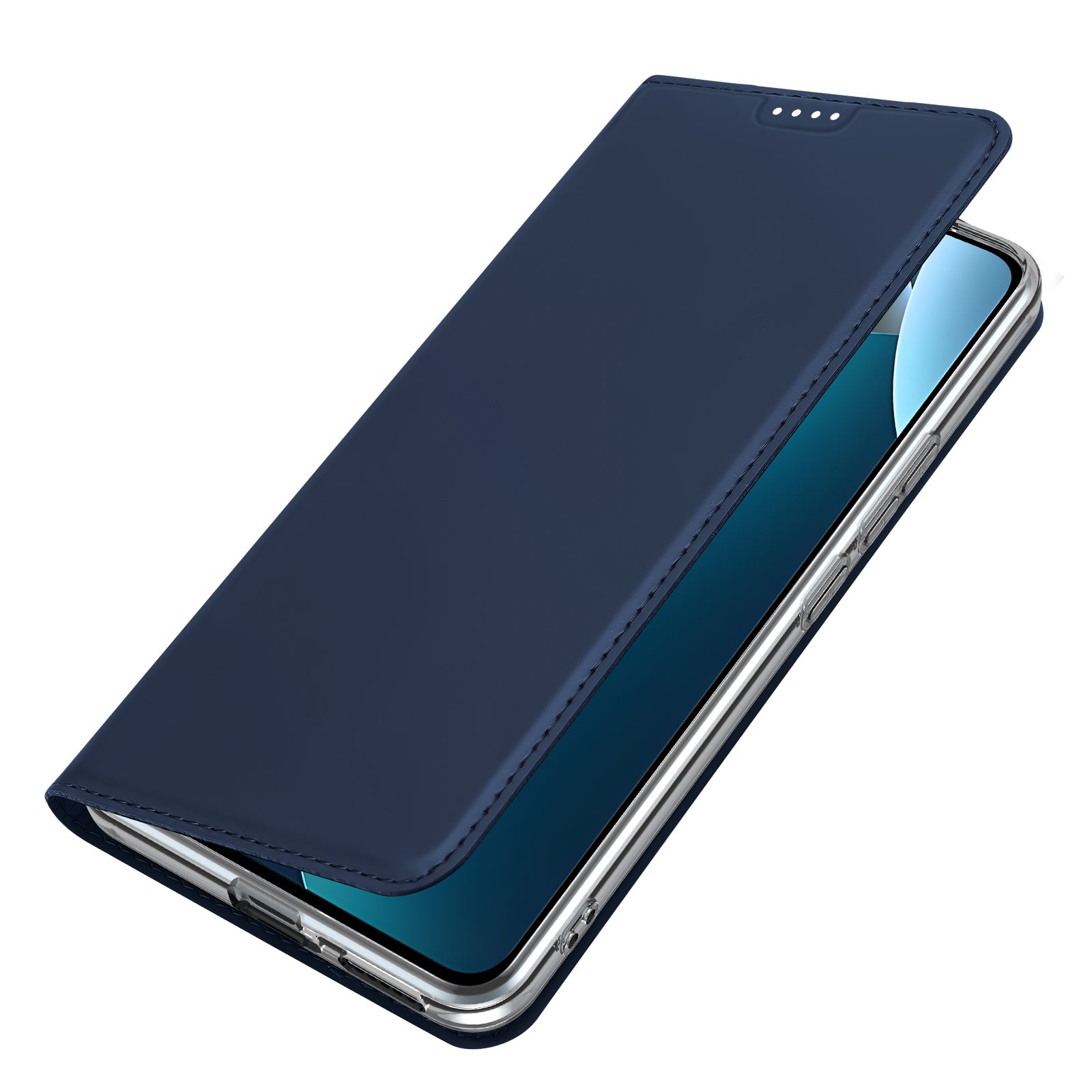 For Xiaomi Redmi Note 15 Pro 4G (Global) Case DUX DUCIS Skin Pro Series Leather Stand Cover Card Holder - Blue