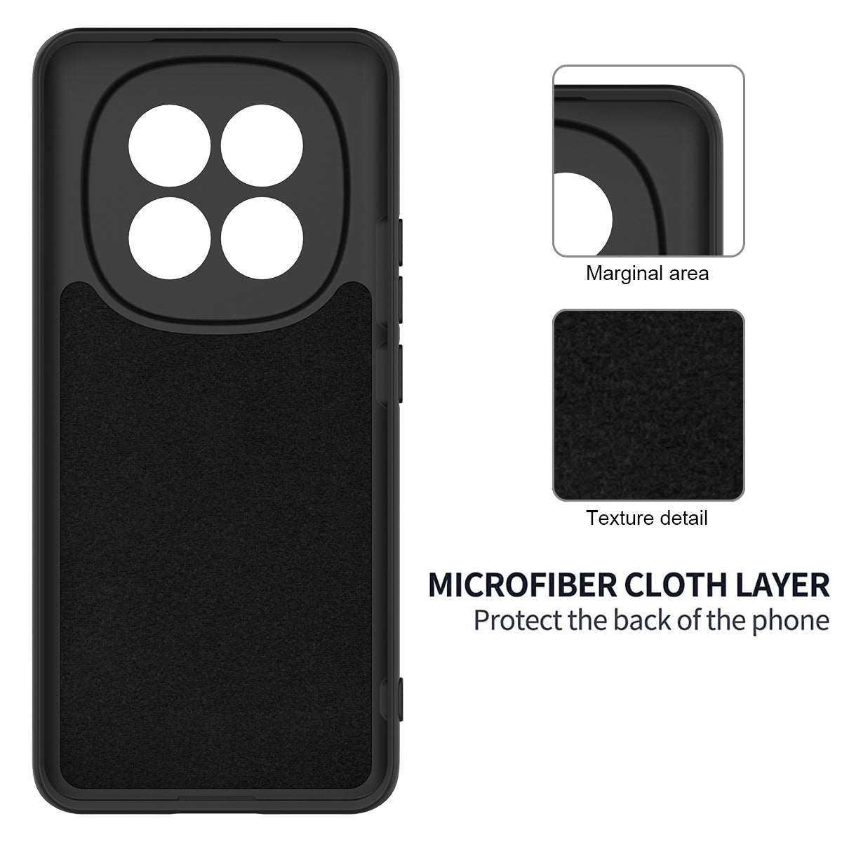 For Xiaomi Poco M8 5G / Xiaomi Redmi Note 15 5G (Global) Liquid Silicone Case Phone Back Cover with Hand Strap - Black