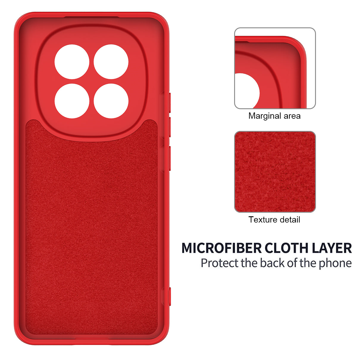 For Xiaomi Poco M8 5G / Xiaomi Redmi Note 15 5G (Global) Liquid Silicone Case Phone Back Cover with Hand Strap - Red