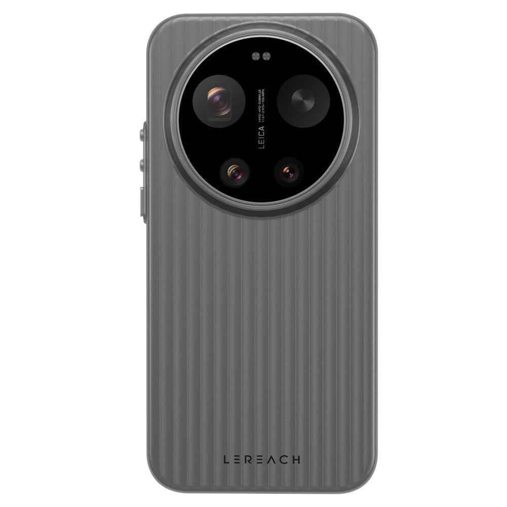LEREACH TOC Series for Xiaomi 17 Ultra 5G Case Flowing Grid PC Phone Cover - Black