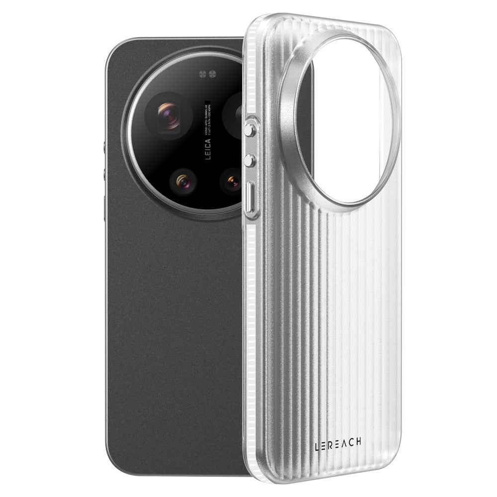 LEREACH TOC Series for Xiaomi 17 Ultra 5G Case Flowing Grid PC Phone Cover - White