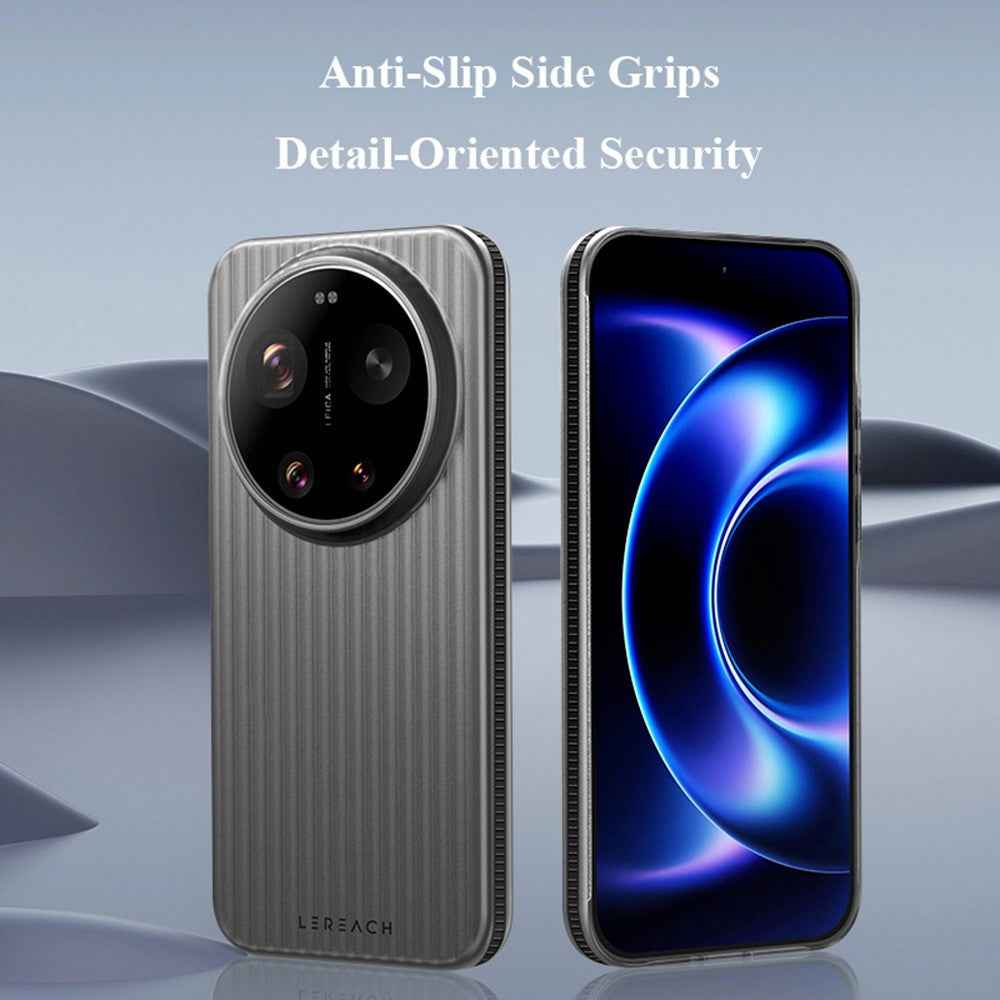 LEREACH TOC Series for Xiaomi 17 Ultra 5G Case Flowing Grid PC Phone Cover - White