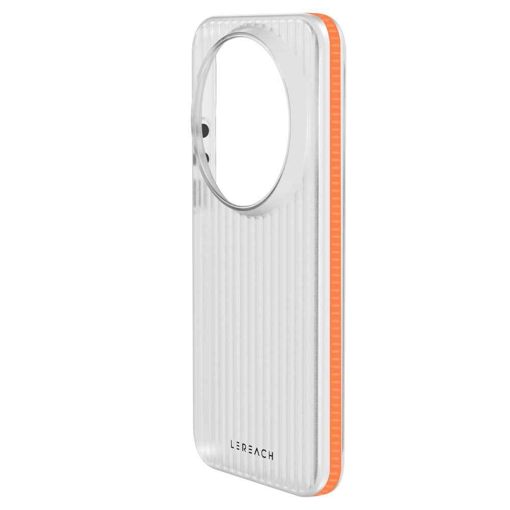 LEREACH TOC Series for Xiaomi 17 Ultra 5G Case Flowing Grid PC Phone Cover - Orange