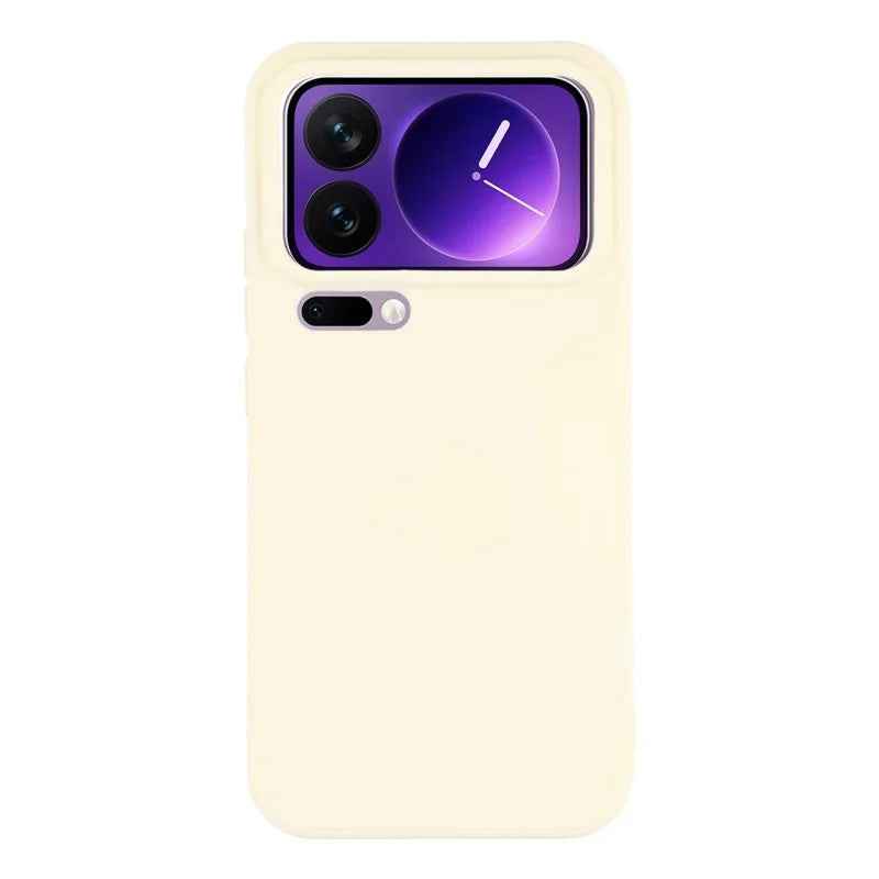 For Xiaomi 17 Pro Phone Case WANLONFENG RB2 Series TPU Back Cover with Tempered Glass - White