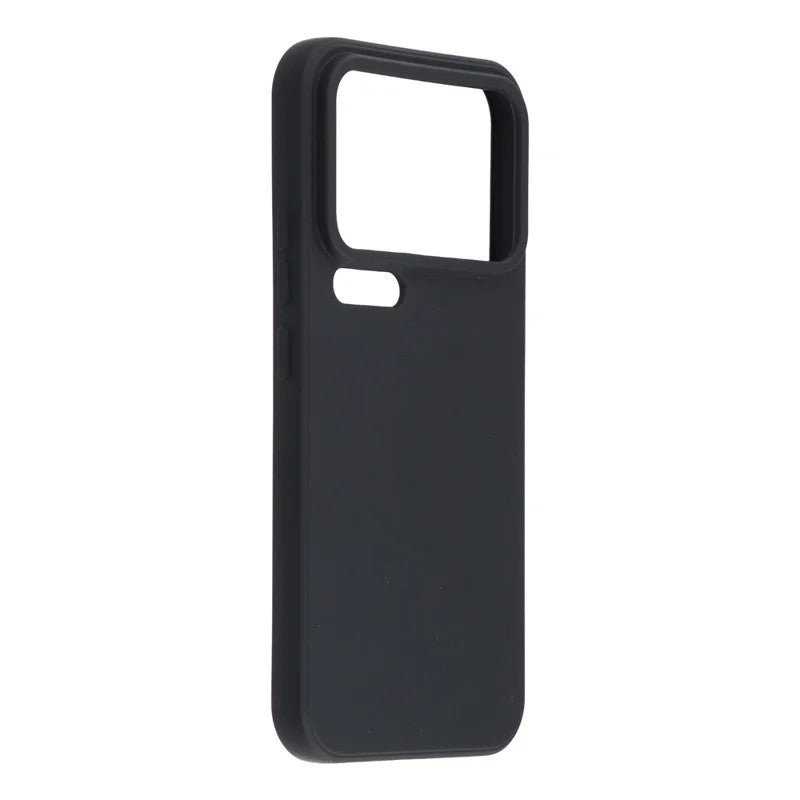 For Xiaomi 17 Pro Max Phone Case WANLONFENG RB2 Series TPU Back Cover with Tempered Glass - Black