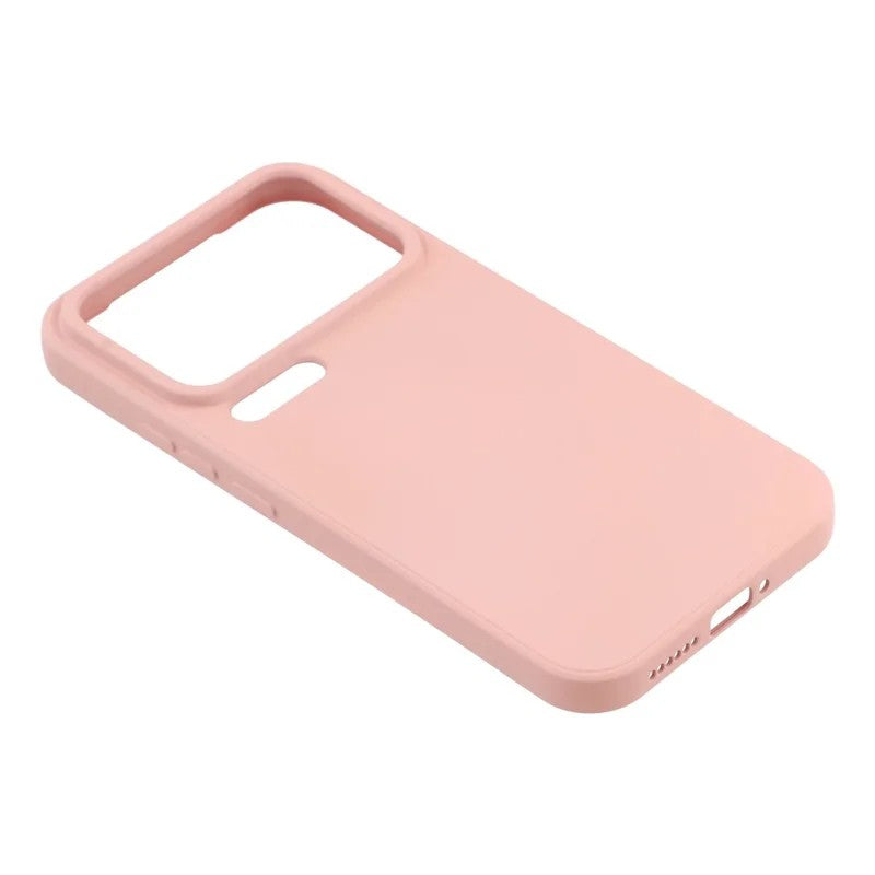 For Xiaomi 17 Pro Max Phone Case WANLONFENG RB2 Series TPU Back Cover with Tempered Glass - Pink