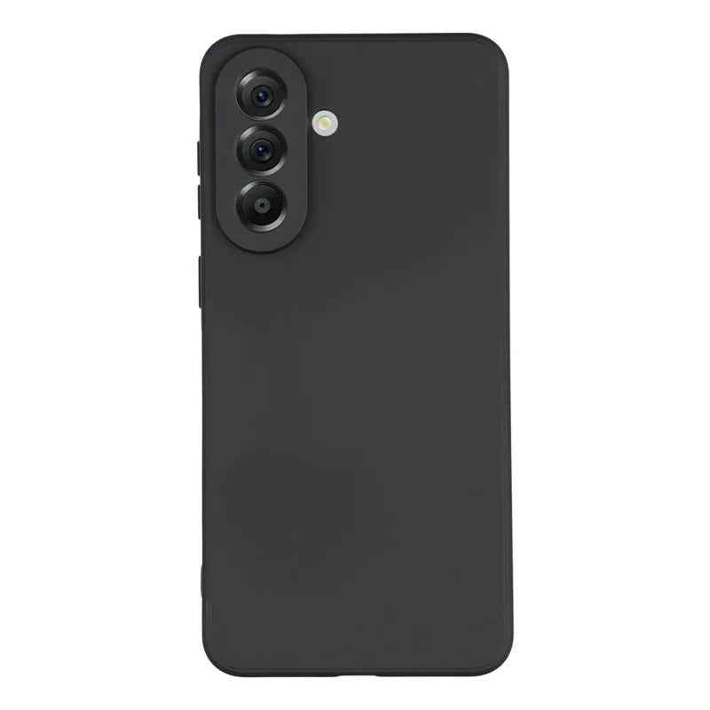 For Samsung Galaxy A57 5G Phone Case WANLONFENG RB2 Series TPU Back Cover with Tempered Glass - Black