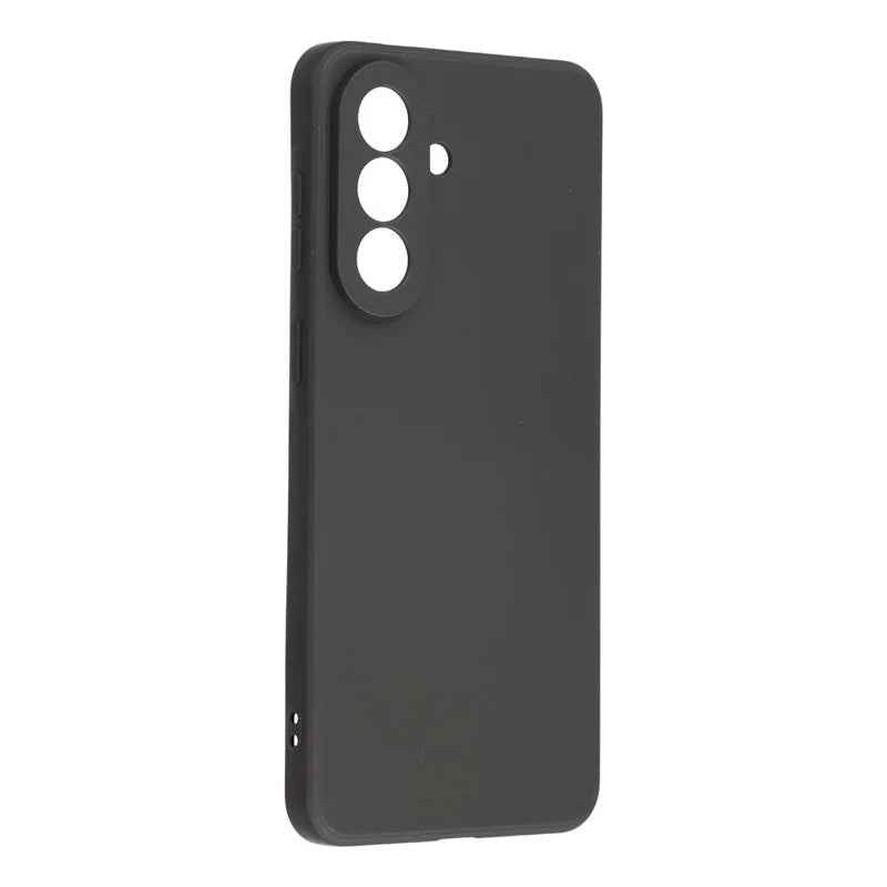 For Samsung Galaxy A57 5G Phone Case WANLONFENG RB2 Series TPU Back Cover with Tempered Glass - Black