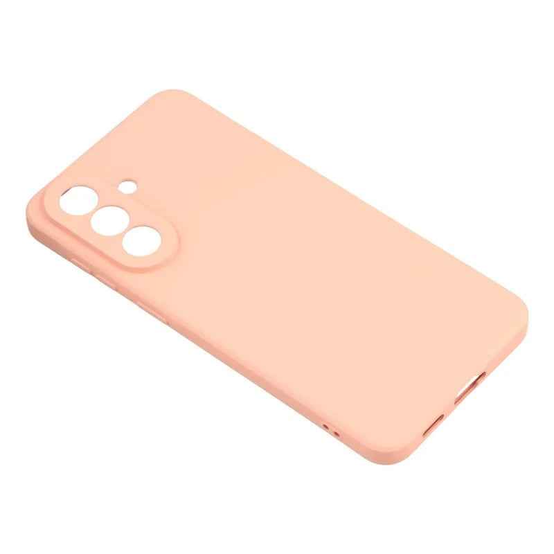 For Samsung Galaxy A57 5G Phone Case WANLONFENG RB2 Series TPU Back Cover with Tempered Glass - Pink