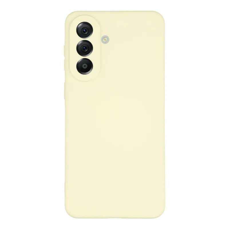 For Samsung Galaxy A57 5G Phone Case WANLONFENG RB2 Series TPU Back Cover with Tempered Glass - White