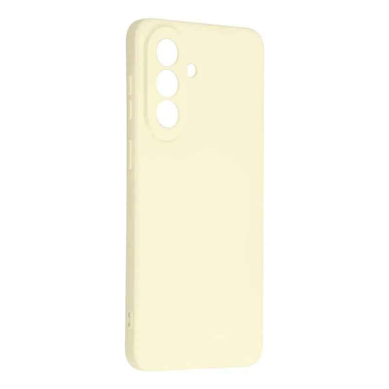 For Samsung Galaxy A57 5G Phone Case WANLONFENG RB2 Series TPU Back Cover with Tempered Glass - White