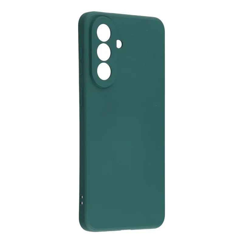 For Samsung Galaxy A57 5G Phone Case WANLONFENG RB2 Series TPU Back Cover with Tempered Glass - Army Green