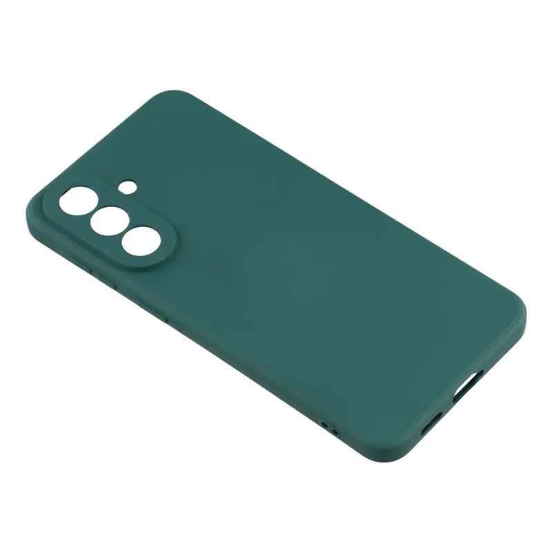 For Samsung Galaxy A57 5G Phone Case WANLONFENG RB2 Series TPU Back Cover with Tempered Glass - Army Green
