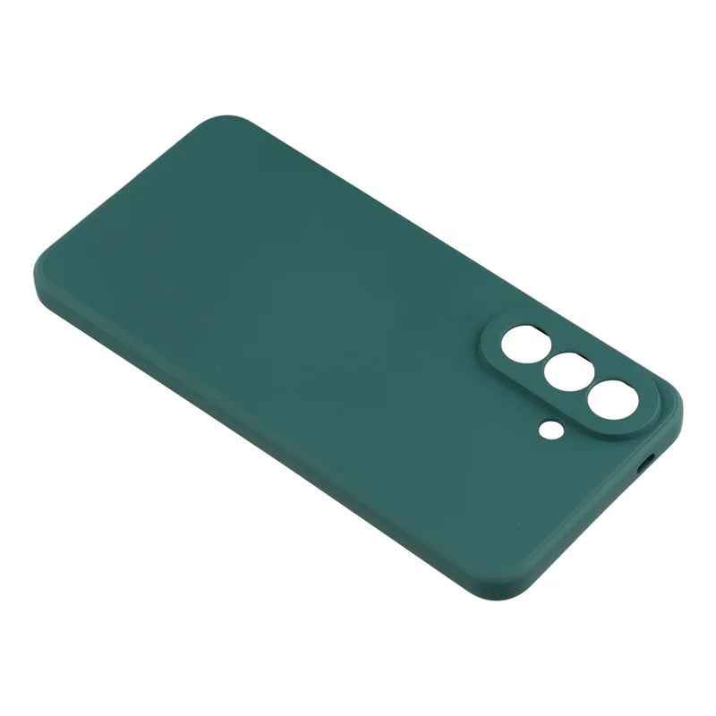 For Samsung Galaxy A57 5G Phone Case WANLONFENG RB2 Series TPU Back Cover with Tempered Glass - Army Green