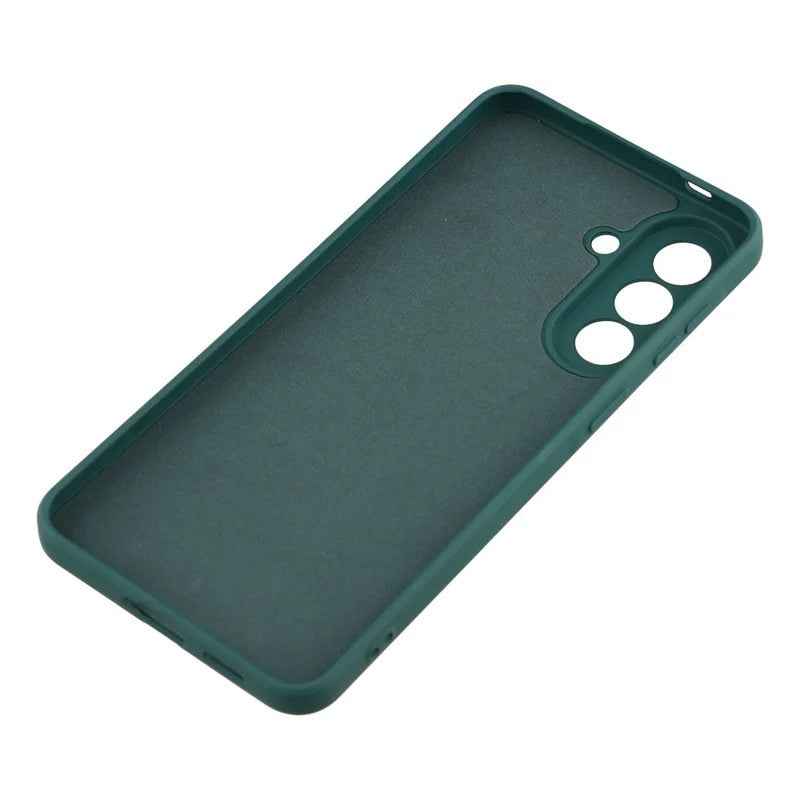 For Samsung Galaxy A57 5G Phone Case WANLONFENG RB2 Series TPU Back Cover with Tempered Glass - Army Green